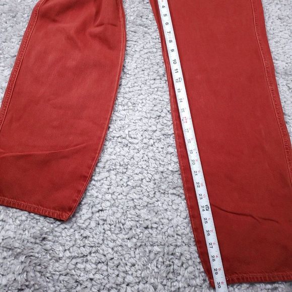 Levi’s Premium Dad Utility Jeans Baggy Loose Relaxed Straight Leg Red 28 x 30 - Picture 10 of 13